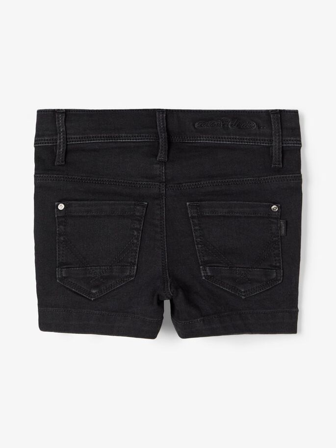 NAME IT MINI - NMFSALLI DNMCILLE 7159 SHORTS CAMP - Black Denim