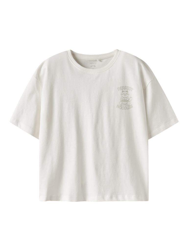 NAME IT KIDS - NKM TRENTON SS NREG TOP PS - Cloud Dancer