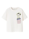 NAME IT KIDS - NKF DYLANA SNOOPY SS NREG TOP BOX SKY - Cloud Dancer