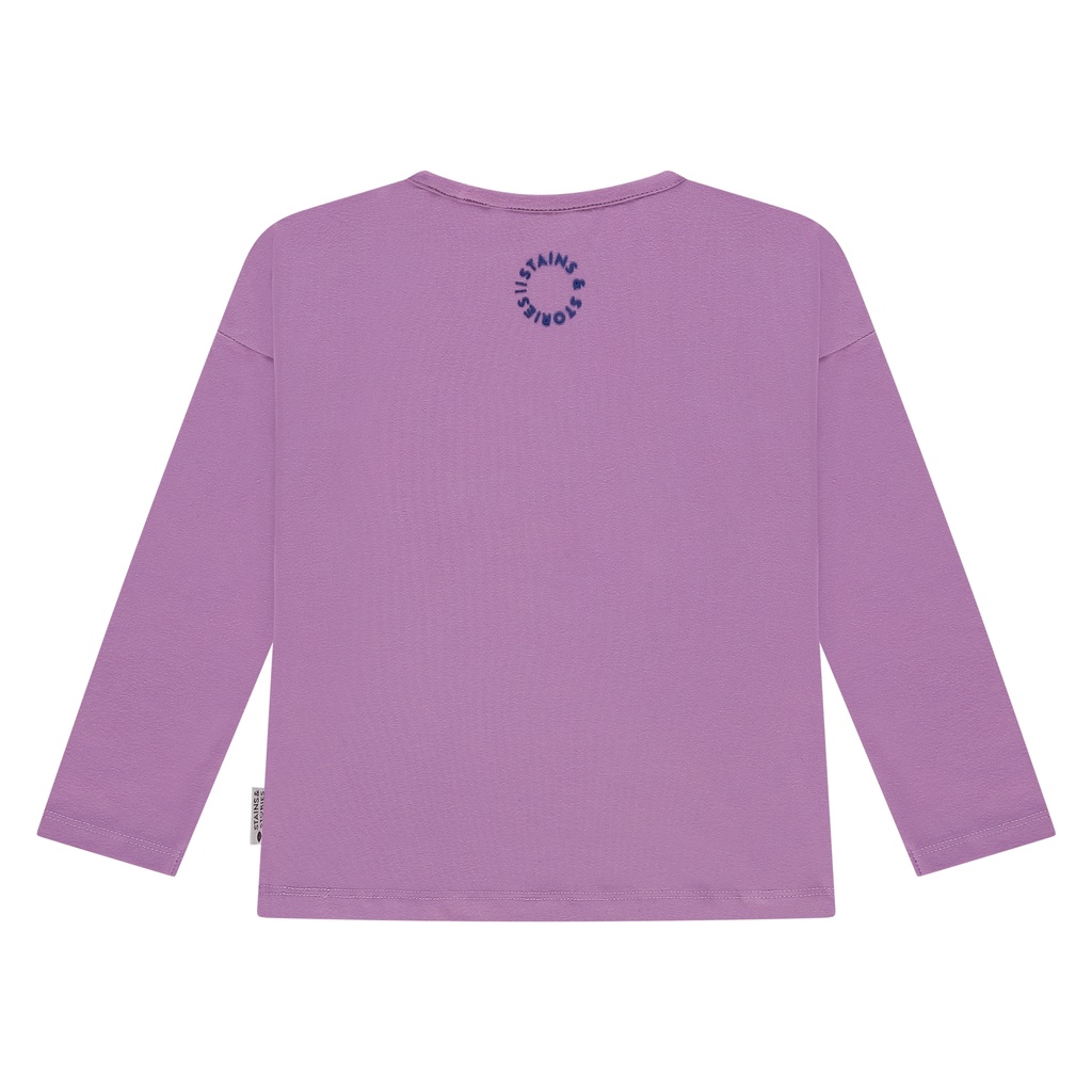 Stains & Stories - girls t-shirt long sleeve - purple - SSA25508672-SSA-00086