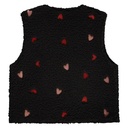 Stains & Stories - girls teddy gilet - Blackboard - SSA25608499-9002