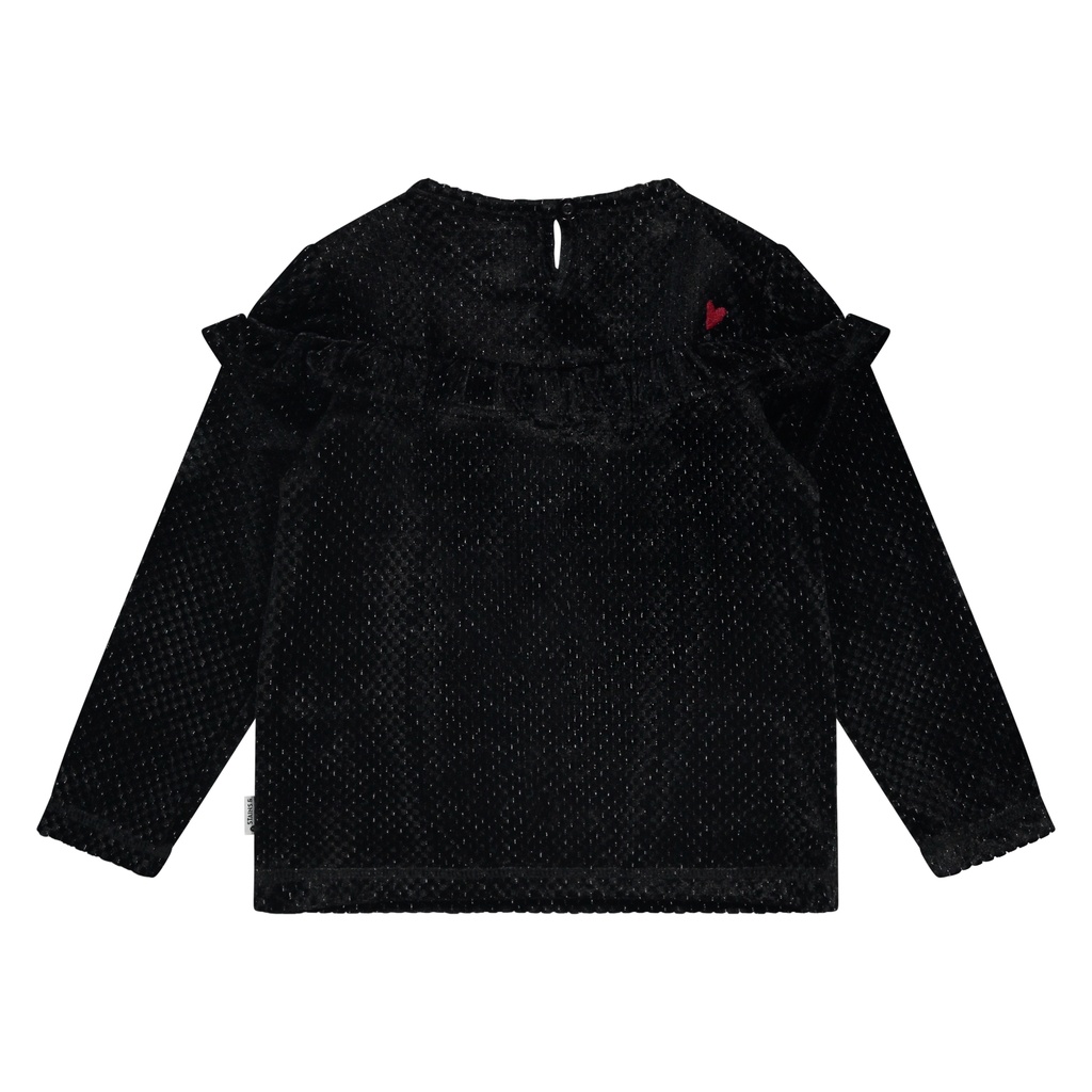 Stains & Stories - girls t-shirt longsleeve - Blackboard - SSA25608698-9002