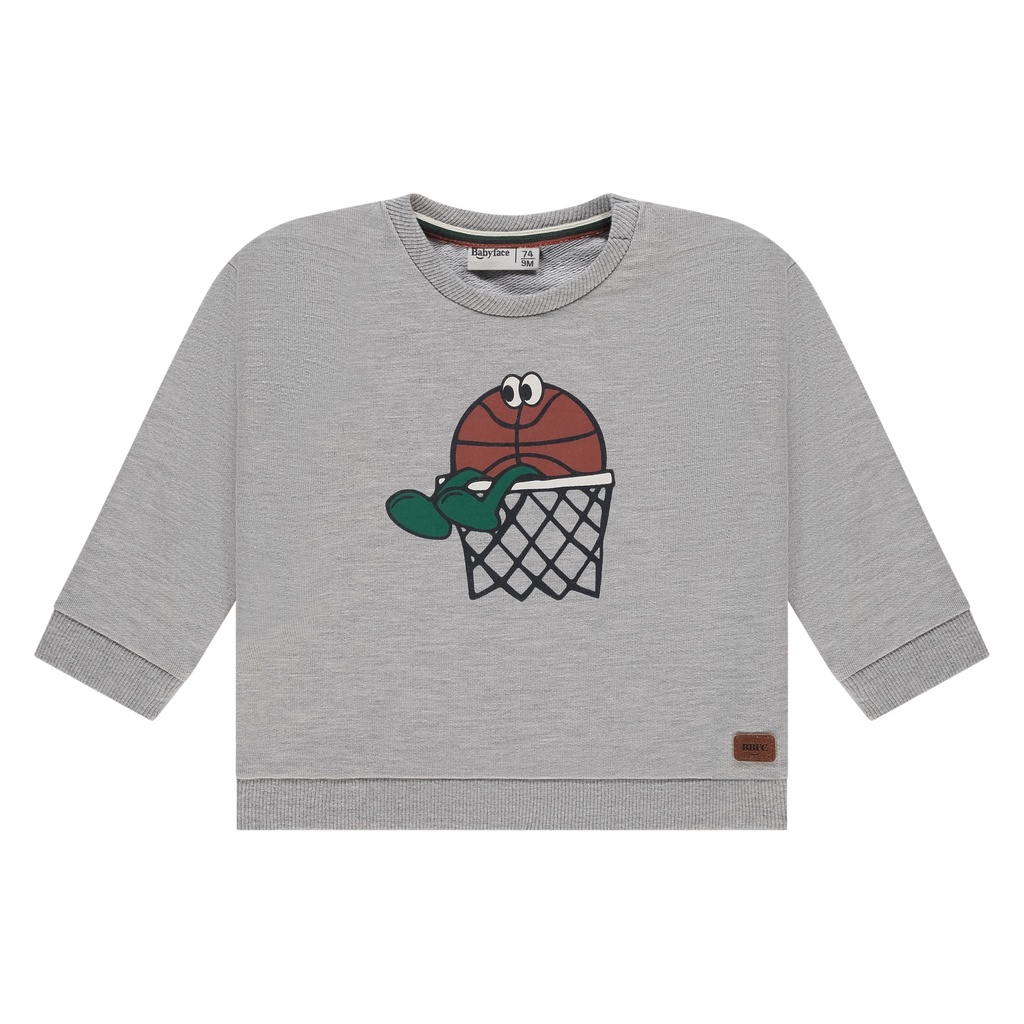 Babyface - baby boys sweatshirt - GREY MELANGE - BBE25527421-BBE-00103