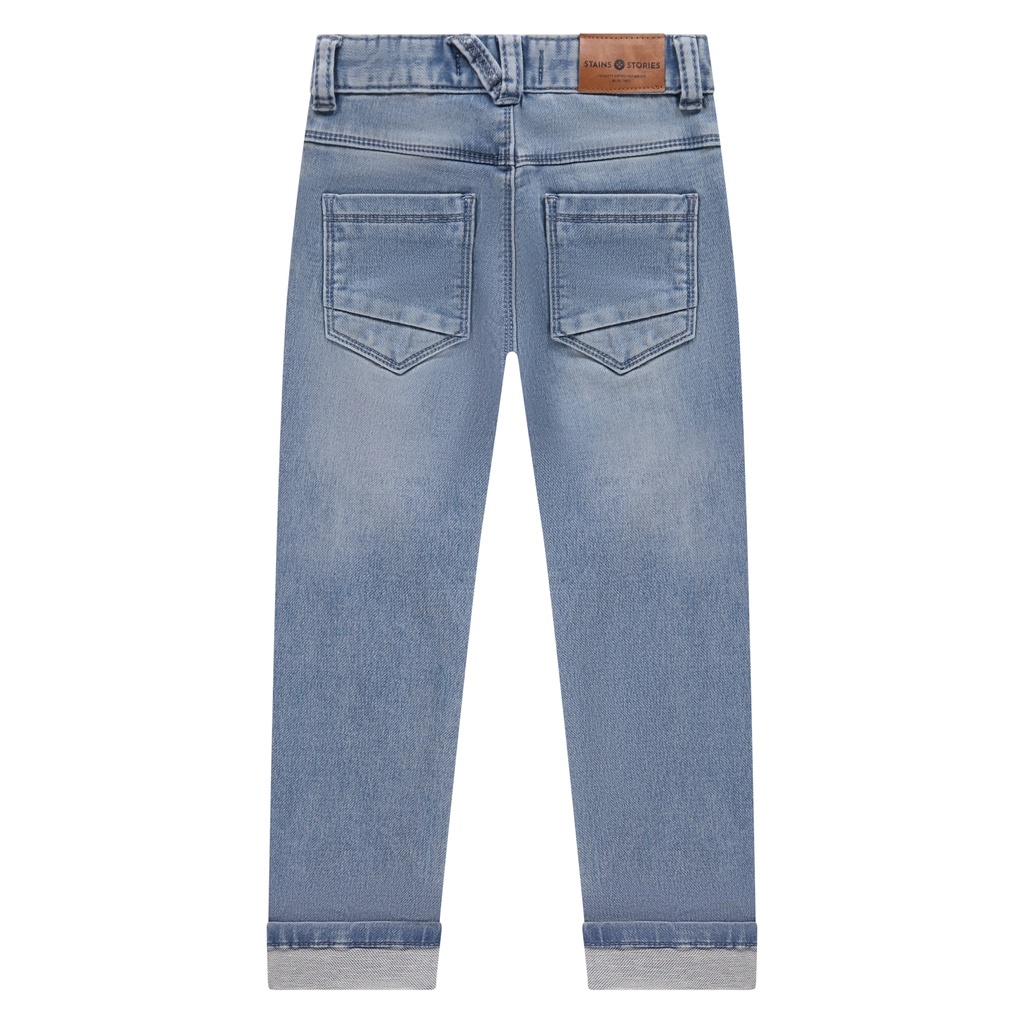 Stains & Stories - boys jogg denim - mid blue denim - SSA25407253-SSA-00006