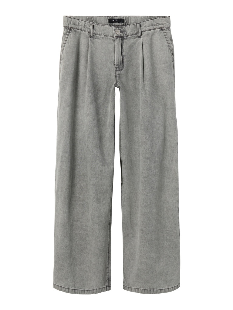 LMTD - NLF BEA DNM NW PLEAT WIDE PANT - Medium Grey Denim