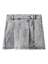 NAME IT KIDS - NKF MERI WRAP DNM SKIRT 3063-FR T - Light Grey Denim