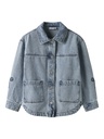 NAME IT KIDS - NKF GLORIA DNM EMB JACKET 7511-ZA T - Medium Blue Denim