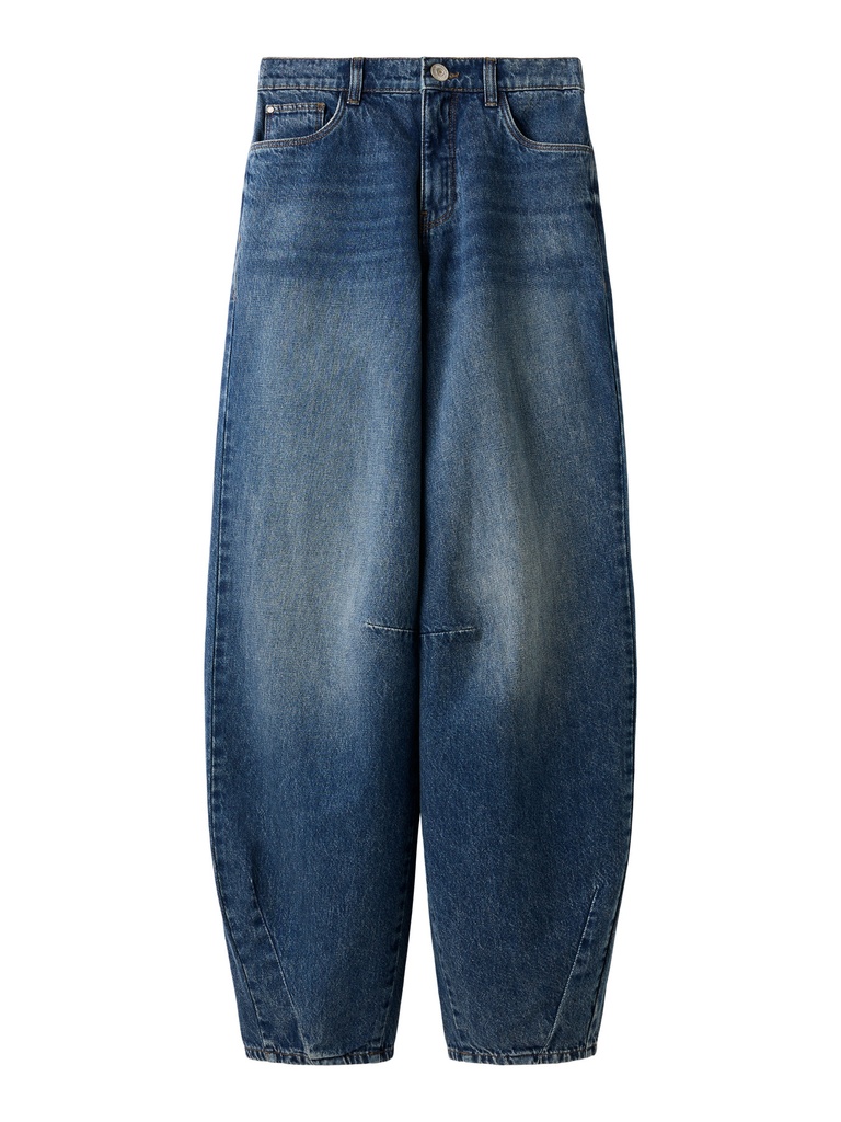 LMTD - NLN BIRT DNM R LC BALLOON PANT - Dark Blue Denim