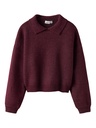 NAME IT KIDS - NKF SONIA LS POLO KNIT - Burgundy