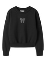 NAME IT KIDS - NKF SHANDIE LS RLX SHORT SWEAT BRU BOX - Black