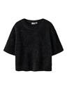 NAME IT KIDS - NKF RIFLA 3/4 SHORT KNIT - Black