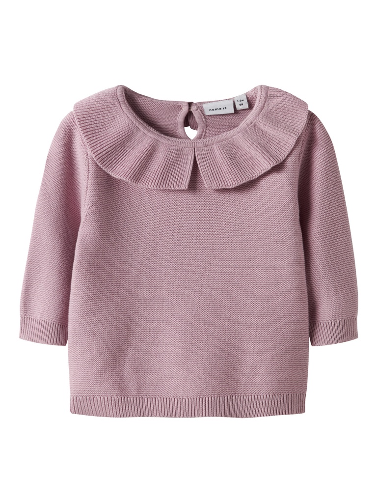 NAME IT BABY - NBF ODA LS KNIT - Keepsake Lilac
