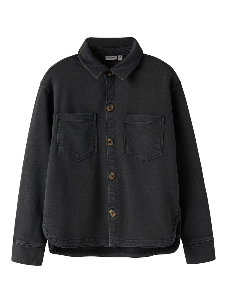 NAME IT KIDS - NKM STEFAN LS SWEAT OVERSHIRT UNB - Black