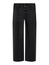 LMTD - NLF BLI DNM NW R WIDE PANT NOOS - Black Denim Washed