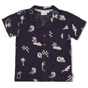 Feetje - Overhemd k/m AOP mousseline - Lagoon Legends - Indigo - 72400012