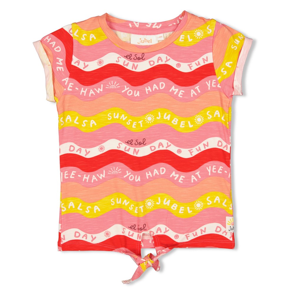 Feetje - T-shirt AOP - Salsa Sunset - Roze - 91700456