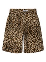 NAME IT KIDS - NKF ROSE TWI HW LONG SHORTS 4444-TD F - Silver Mink LEOPARD