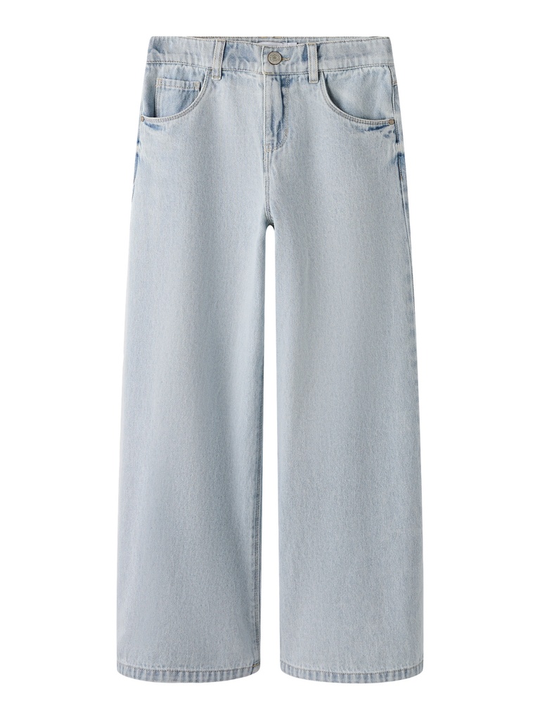 NAME IT KIDS - NKF BELLA SKATER XWIDE JEANS 3111-ZA NOOS - Light Blue Bleached Denim