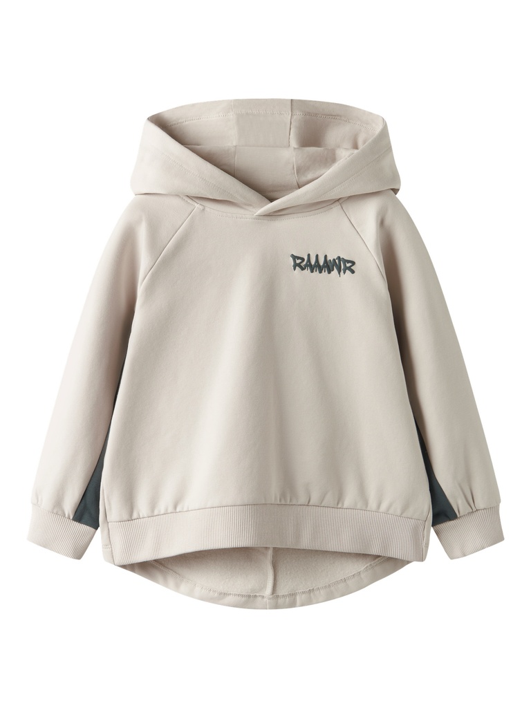 NAME IT MINI - NMM BENTU LS NREG SWEAT WH BRU - Pumice Stone