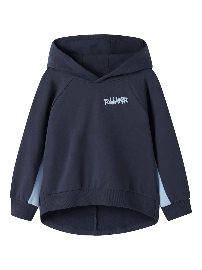 NAME IT MINI - NMM BENTU LS NREG SWEAT WH BRU - Navy Blazer