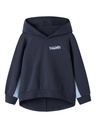 NAME IT MINI - NMM BENTU LS NREG SWEAT WH BRU - Navy Blazer