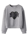 NAME IT KIDS - NKF BIMA LS RLX SHORT SWEAT UNB BOX - Grey Melange