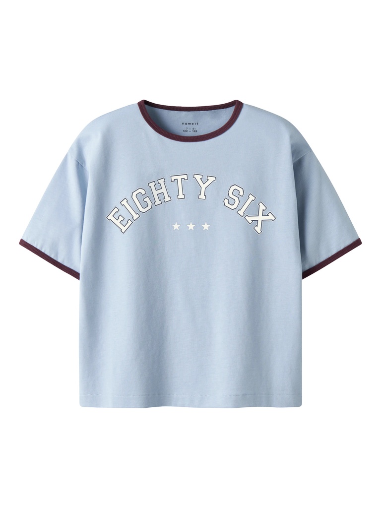 NAME IT KIDS - NKM DELLO SS RLX TOP BOX - Blue Fog