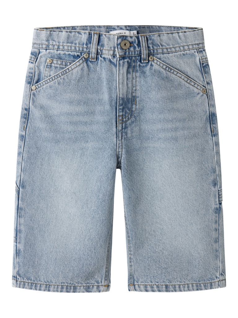 NAME IT KIDS - NKM RYAN DNM BERMUDA 3800-IM NOOS - Light Blue Bleached Denim
