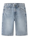 NAME IT KIDS - NKM RYAN DNM BERMUDA 3800-IM NOOS - Light Blue Bleached Denim