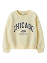 NAME IT KIDS - NKF FABIA LS NREG SWEAT BRU - Pear Sorbet