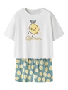 NAME IT KIDS - NKF NIGHTSET BOXY LEMON NOOS - Mineral Blue