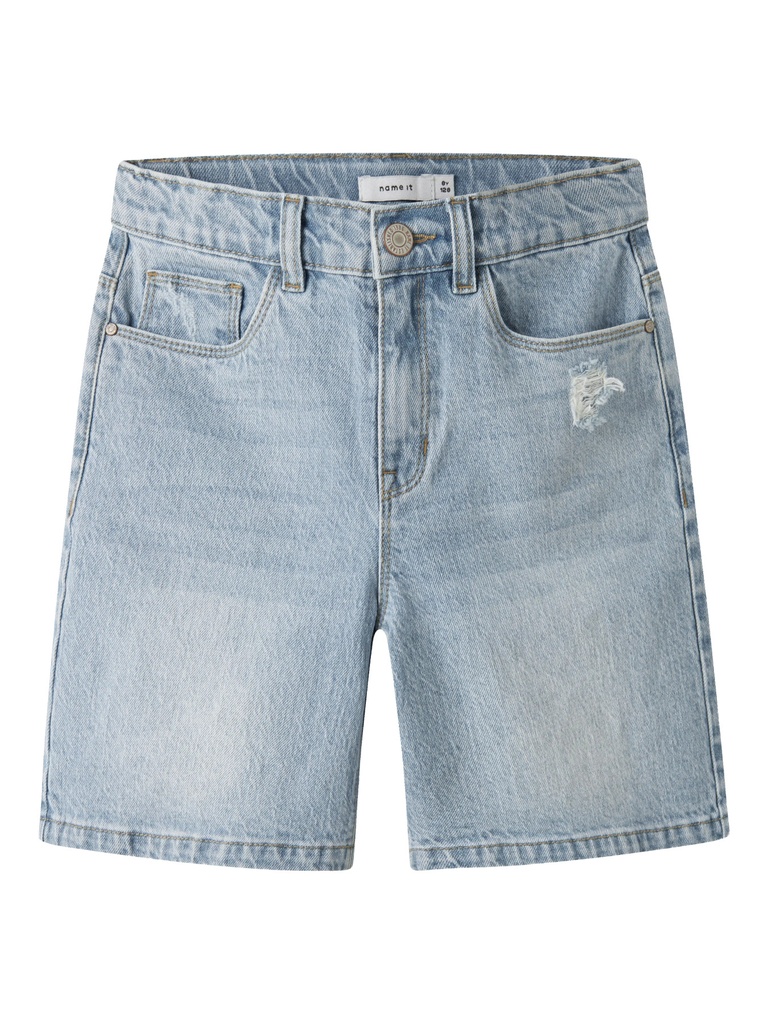 NAME IT KIDS - NKF ROSE HW LONG DNM SHORTS 1160-TK - Light Blue Bleached Denim
