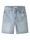 NAME IT KIDS - NKF ROSE HW LONG DNM SHORTS 1160-TK - Light Blue Bleached Denim