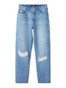 LMTD - NLF BIZZA DNM STRAIGHT DIS PANT NOOS - Light Blue Denim