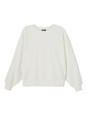 LMTD - NLF DUTE LS BRUSHED SHORT SWEAT - White Alyssum