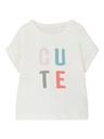 NAME IT BABY - NBF HAZE SS TOP - White Alyssum