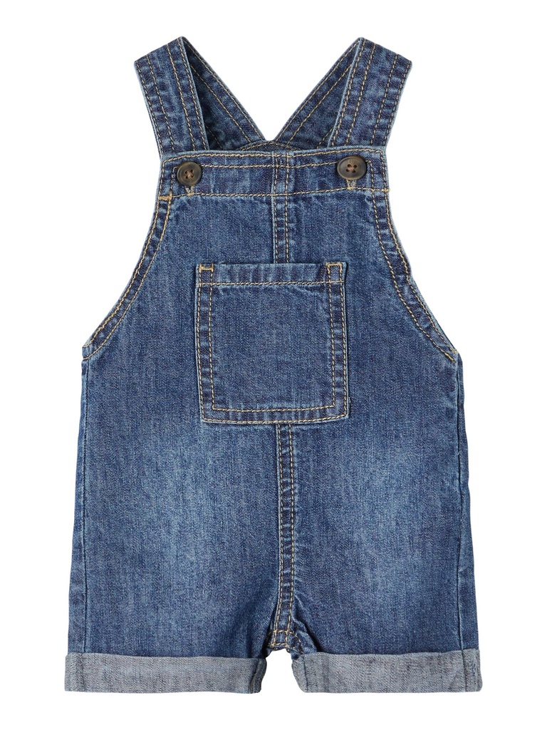 NAME IT BABY - NBM ALINEN DNM 3665 LOOSE SHORTS OVERALL - Dark Blue Denim