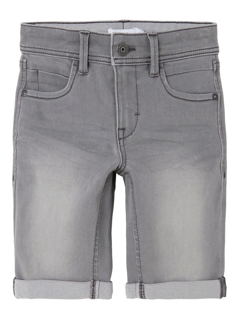 NAME IT KIDS - NKM SOFUS DNMTAX LONG SHORTS NOOS - Medium Grey Denim