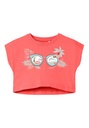 NAME IT MINI - NMF VILMA CAPSL CROP TOP FFF - Georgia Peach