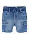 NAME IT MINI - NMM RYAN DNMTOLIGHTS 2615 L SHORTS NOOS - Medium Blue Denim