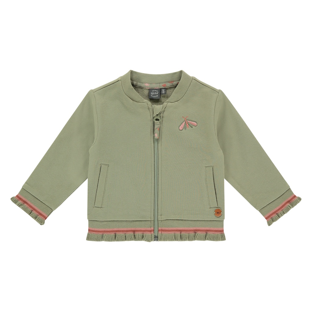 Babyface - girls cardigan - soft army - BBE22208424