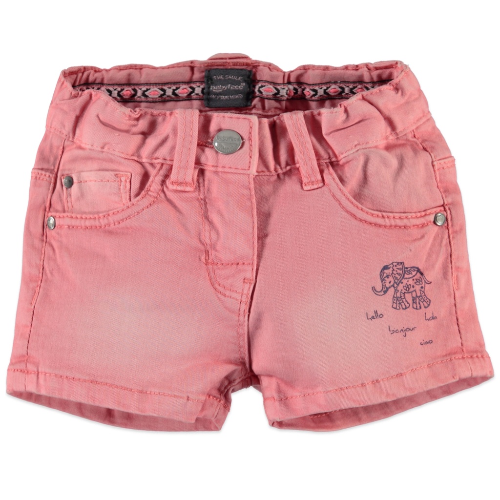 Baby Face - girls short slim fit - PINK LEMONADE