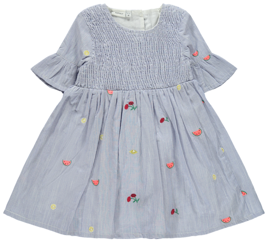 NAME IT MINI - NMF DENISE SS DRESS - Dazzling Blue