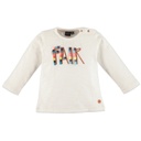 Babyface - girls t-shirt l.sl. - WHITE CREAM - 108625