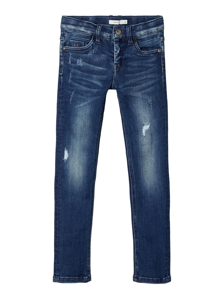 NAME IT KIDS - NKM THEO DNMTEWS 3413 PANT NOOS - Dark Blue Denim