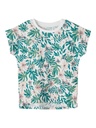 NAME IT MINI - NMF VIGGA CAPSL TOP FFF - Bright White MINI TROPICAL