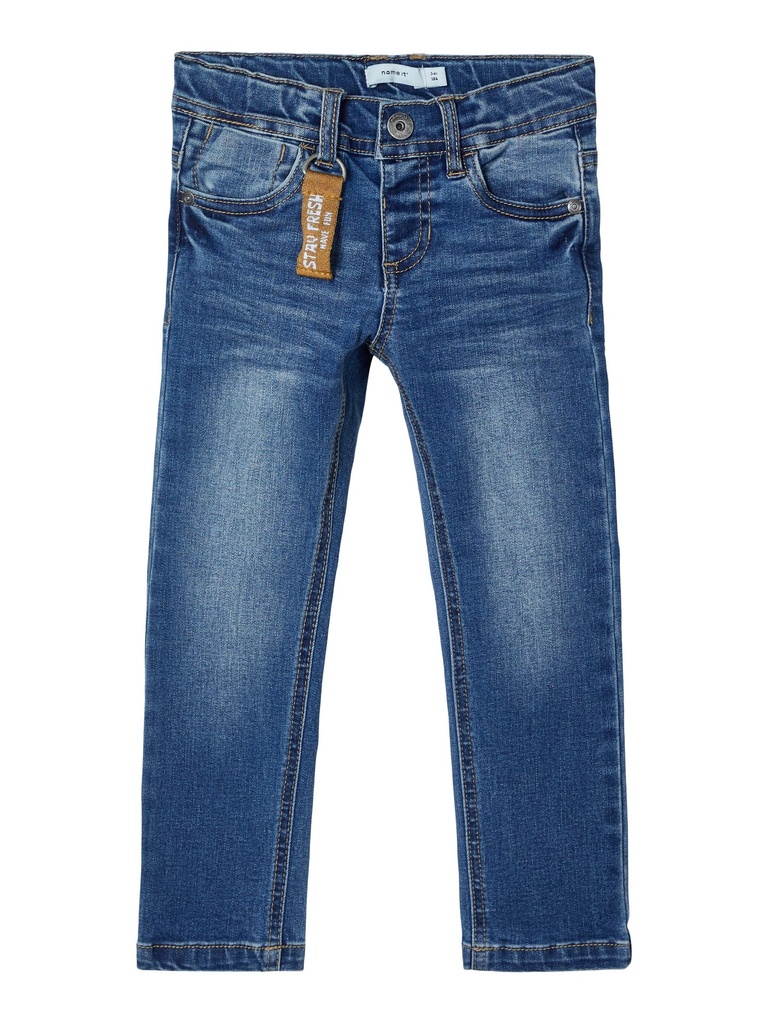 NAME IT MINI - NMM THEO DNMBASSI 2388 PANT W KEY - Medium Blue Denim