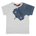 Babyface - baby boys t-shirt short sleeve - light grey - NWB21127635