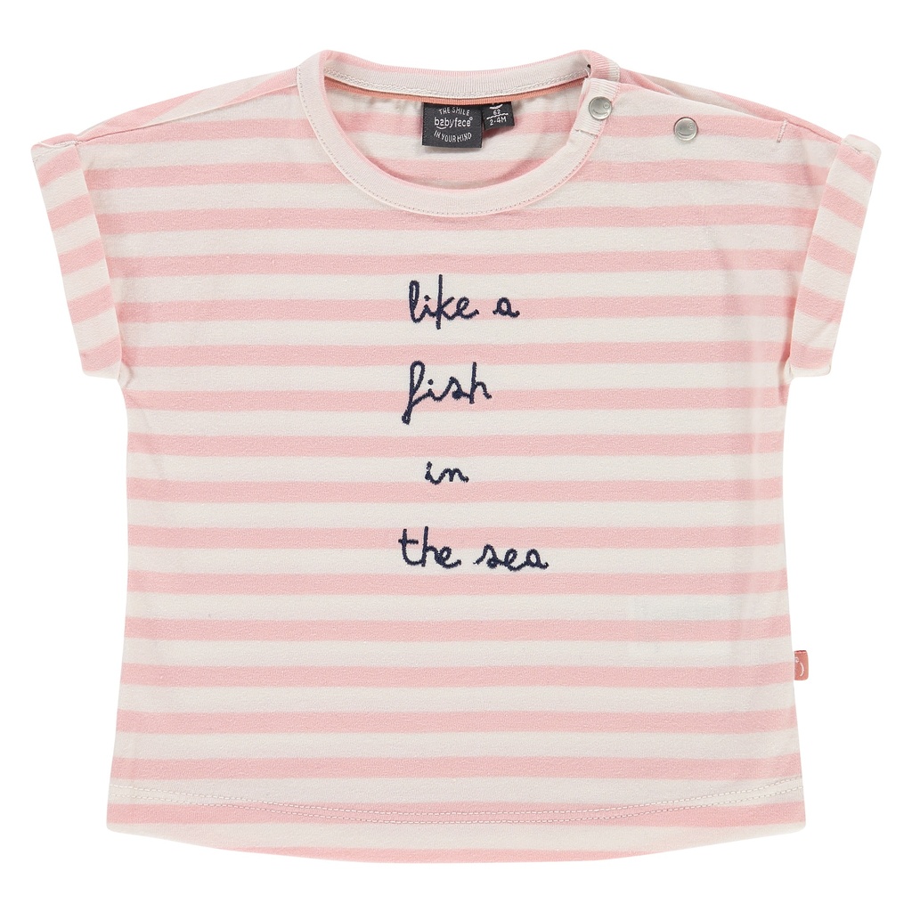 Babyface - baby girls t-shirt short sleeve - blush pink - NWB21228645