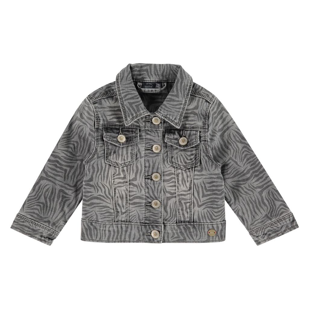 Babyface - girls jeansjacket - grey denim - BBE21108114